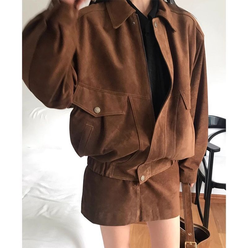 Ensemble Deux pièces en velours en dain