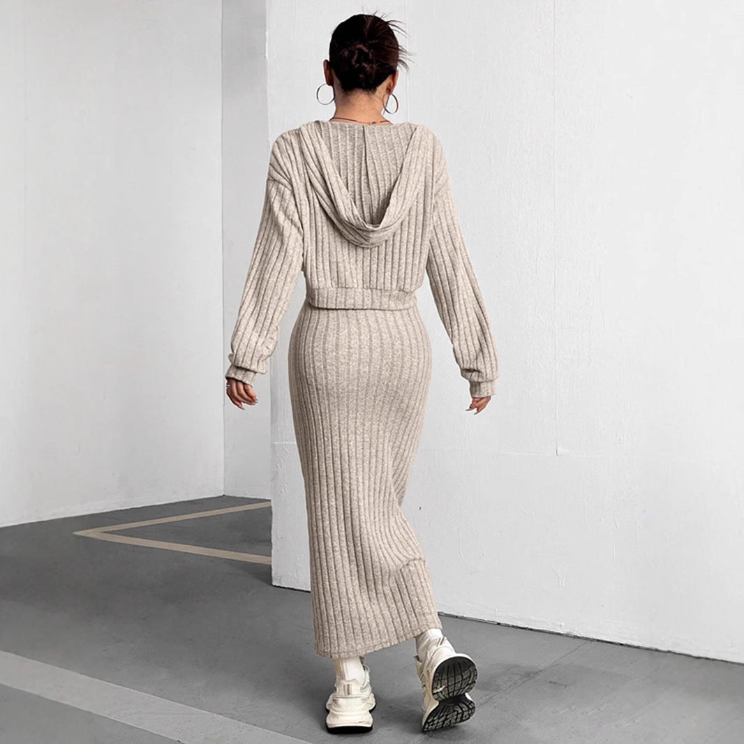 Ensemble Robe et Pull Capuche