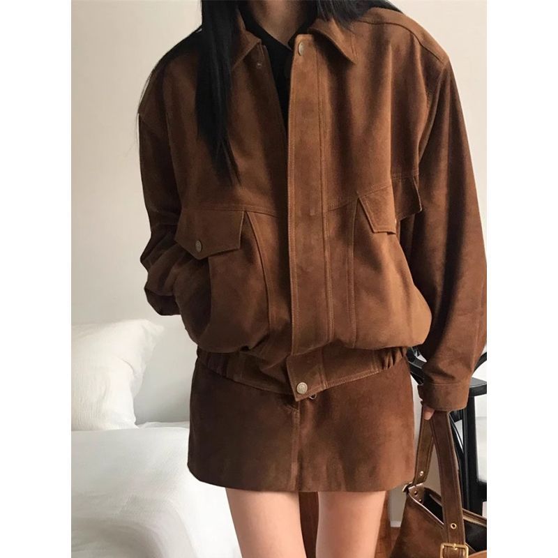 Ensemble Deux pièces en velours en dain