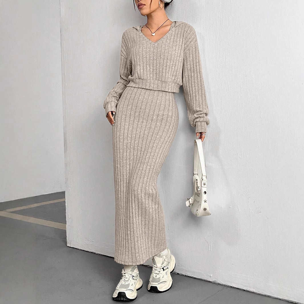 Ensemble Robe et Pull Capuche