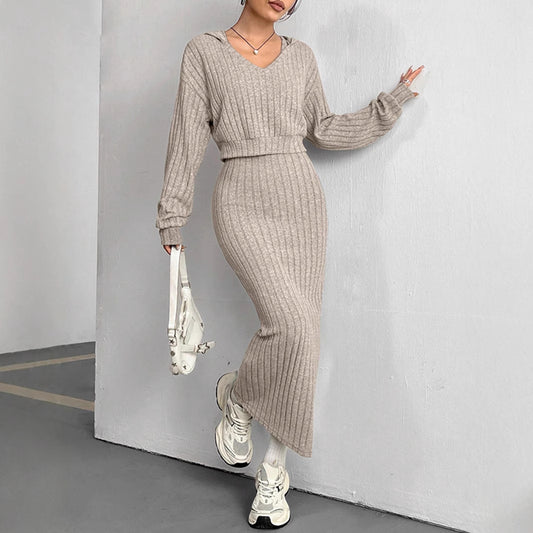 Ensemble Robe et Pull Capuche