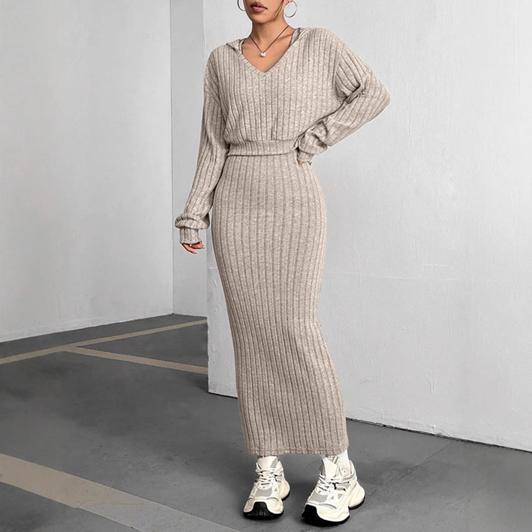 Ensemble Robe et Pull Capuche